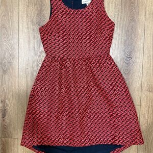Anthropologie Lili Wang for Lili’s Closet Red and Black Sleeveless Dress